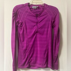 Athleta Purple Lightweight 1/2 Zippered Pullover Size Small